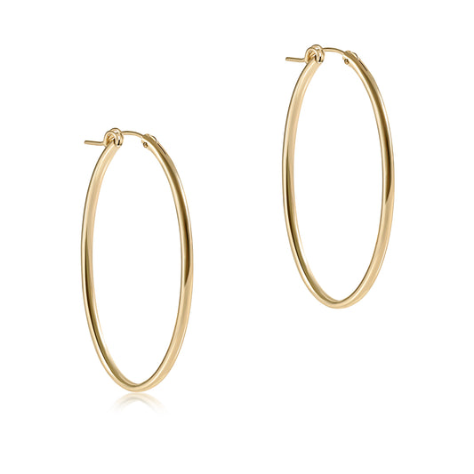 Oval Gold 2" Hoop-Smooth