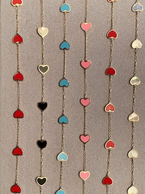 Love Bracelet Mini Enamel Heart Bracelet