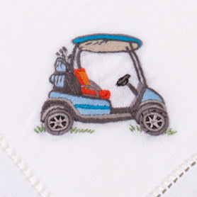 Embroidered Cotton Cocktail Napkins Set of 4