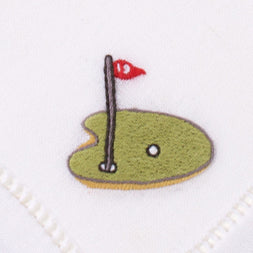Embroidered Cotton Cocktail Napkins Set of 4