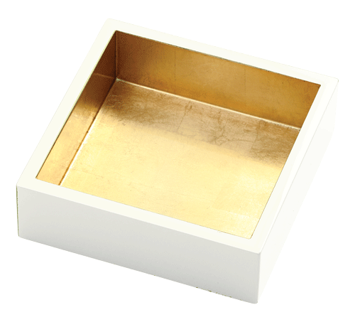 Ivory w/ Gold-Lacquer Cocktail Holder