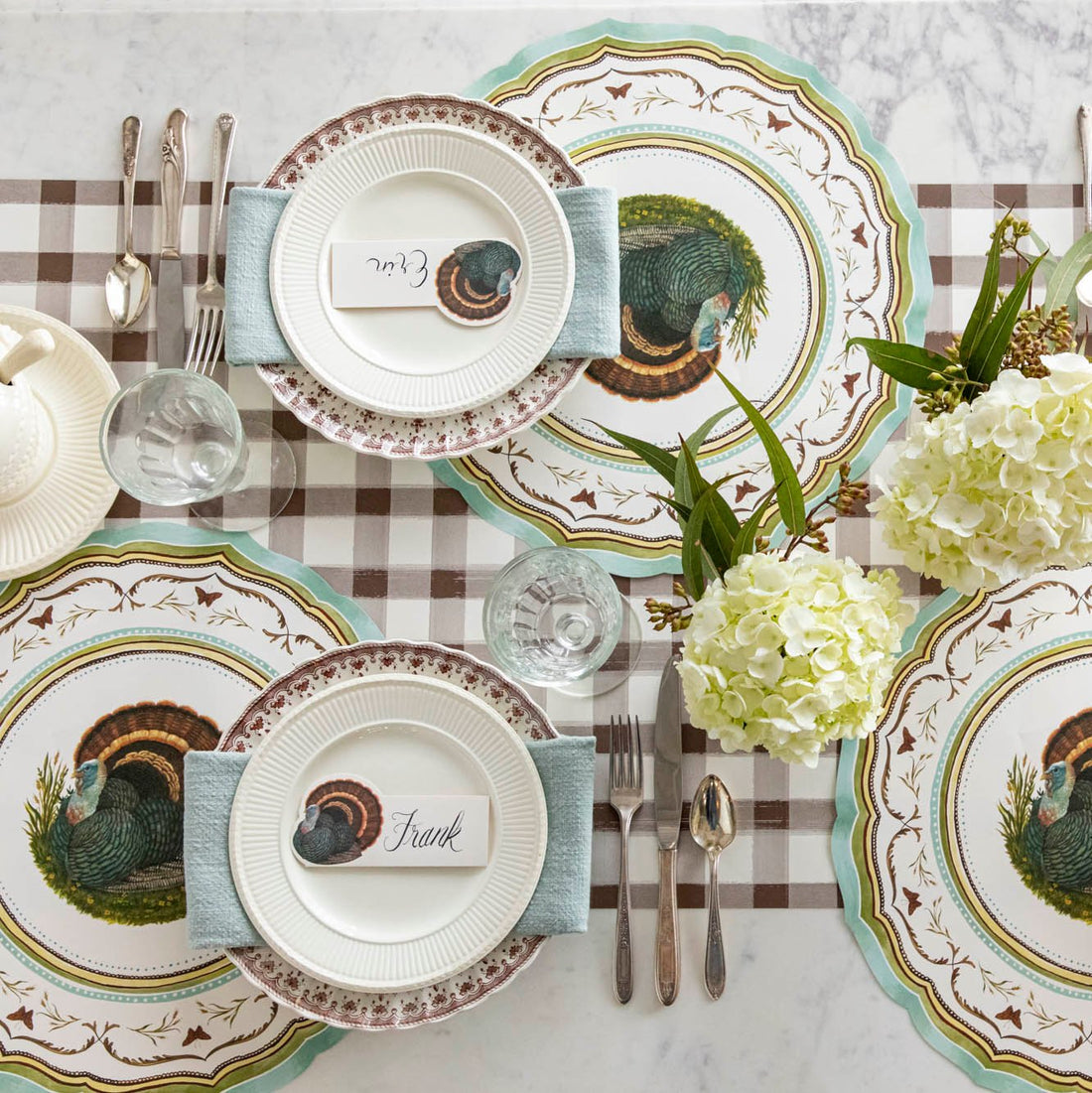 Die-Cut Heritage Turkey China Placemat
