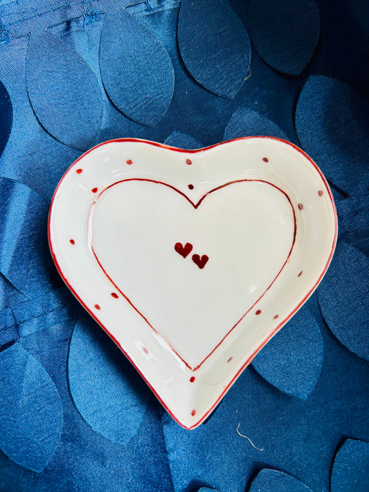 Two Hearts Heart Dish