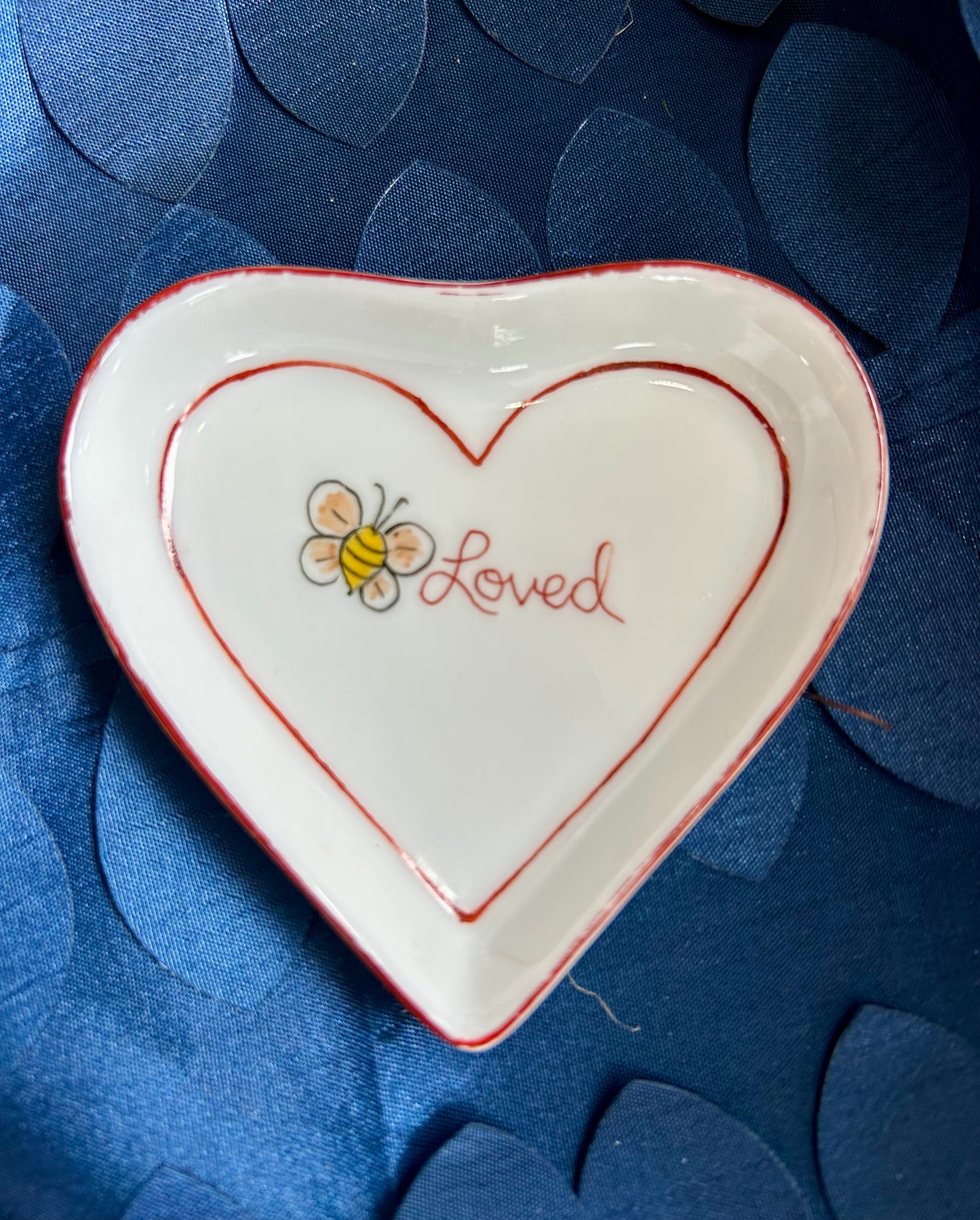 Bee Loved Heart Dish