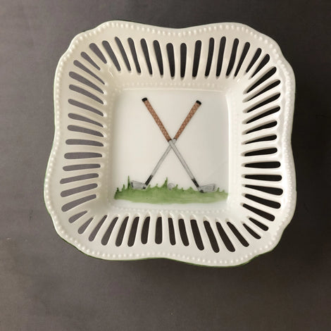 Golf Clubs Square Pierced Tray
