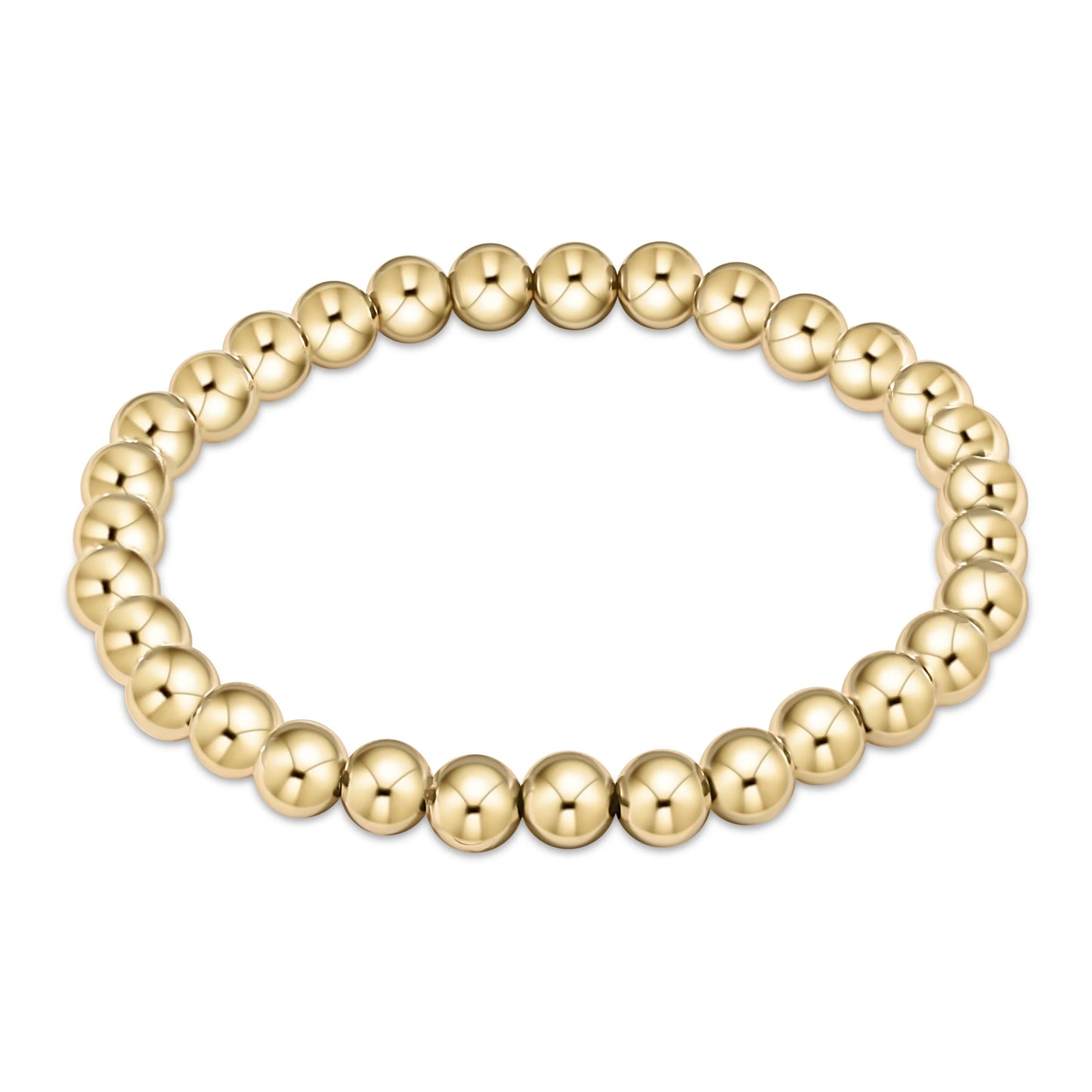 CLASSIC GOLD 6MM BEAD BRACELET