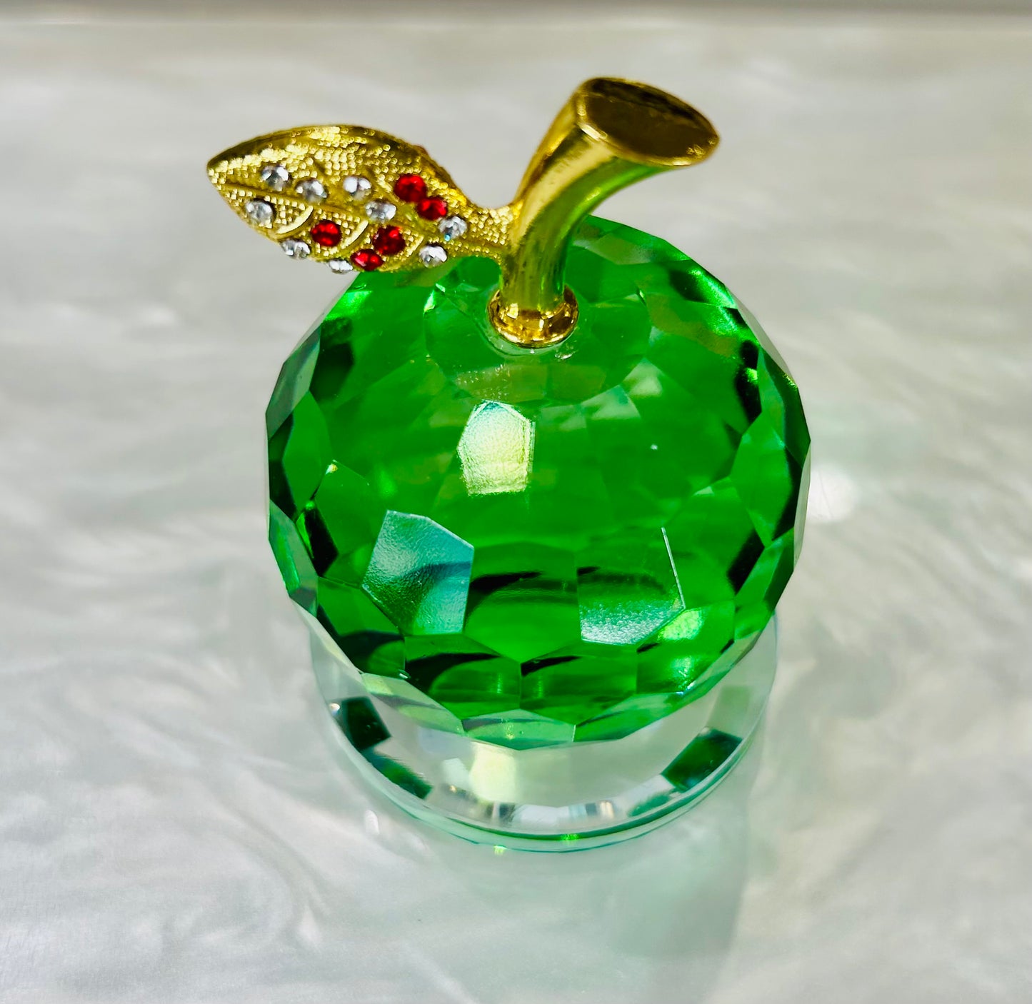Crystal Apple Figurine