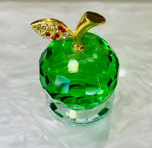 Crystal Apple Figurine