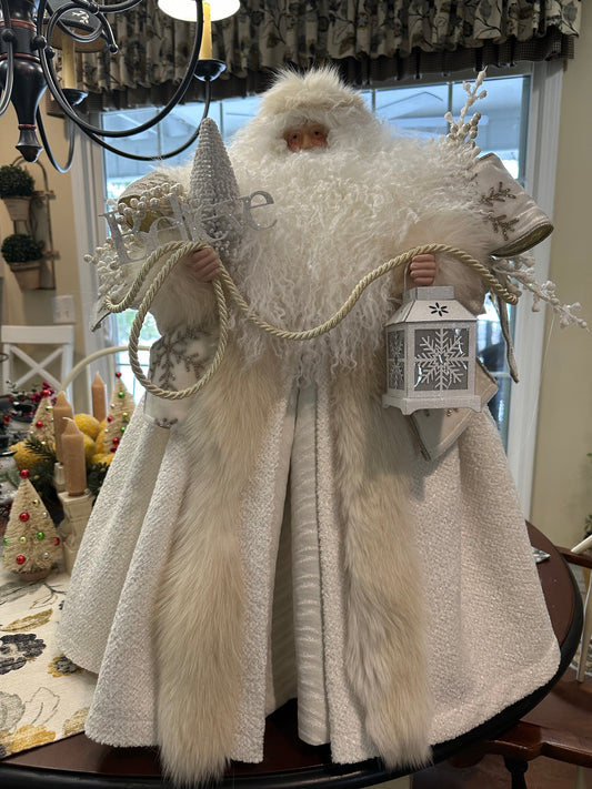 White Furry Santa