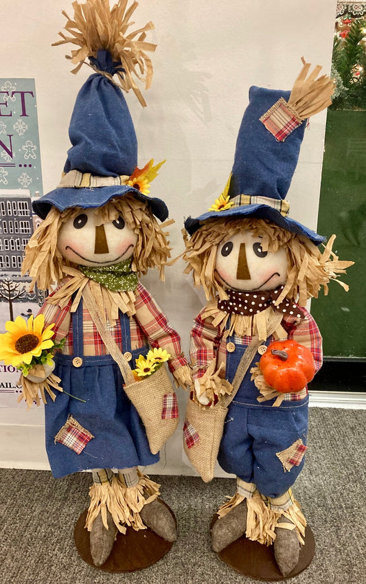 Scarecrow Boy And Girl Set of 2