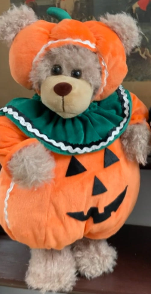Bear in Jack-O-Lantern Costume
