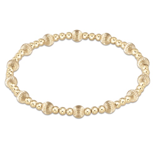 Dignity Sincerity 5MM Bead Gold Bracelet