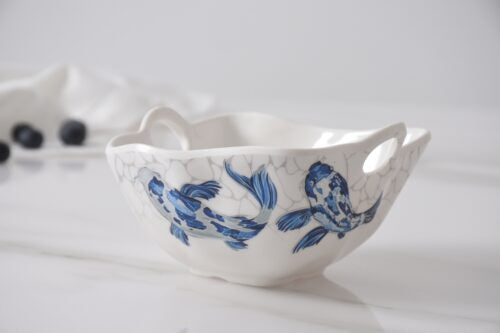 Koi Melamine Snack Bowl