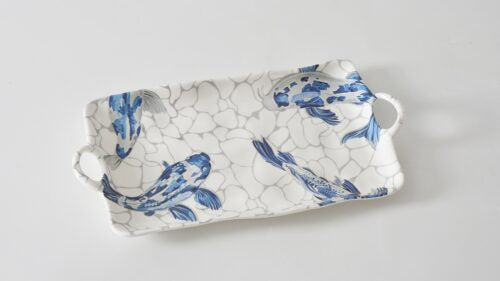 Koi Melamine Large Platter