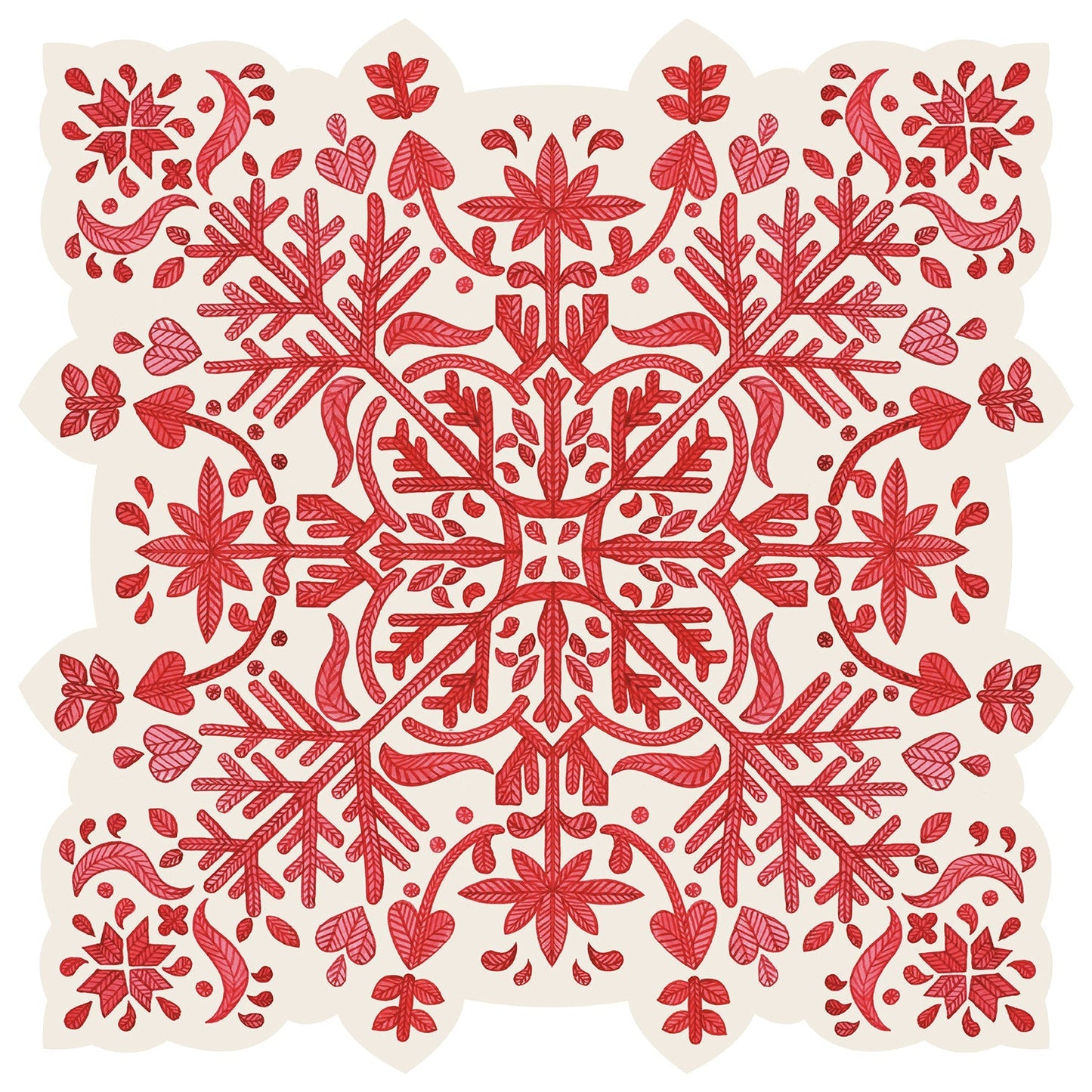 Die-cut Fair Isle Snowflake Placemat (12 pack)