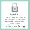 Love Lock Silver Pendant