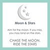 Moon & Stars Silver Pendant Small (19mm)