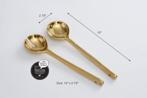 Porcelain Salad Servers