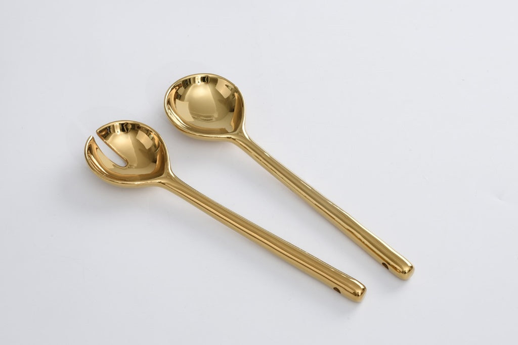 Porcelain Salad Servers