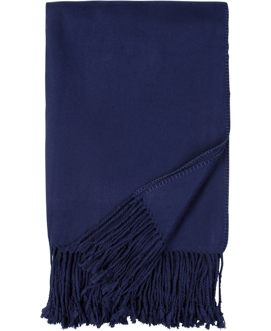 Luxxe Fringe Throw- Indigo