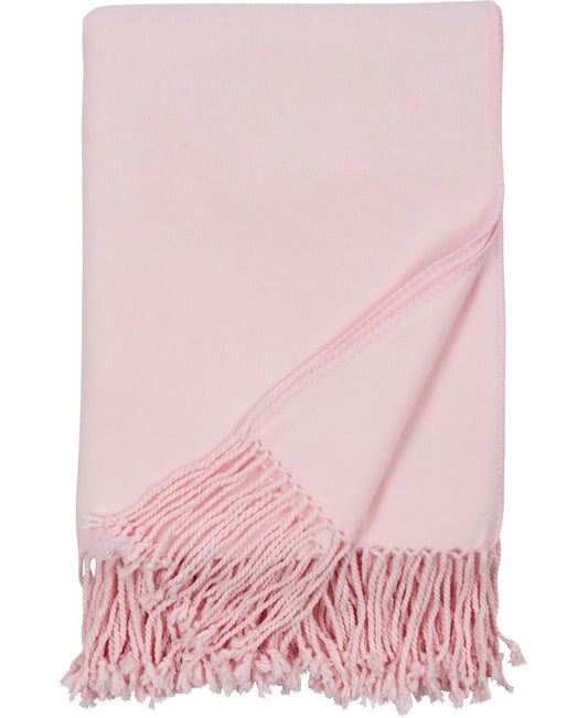 Luxxe Fringe Throw-Pink