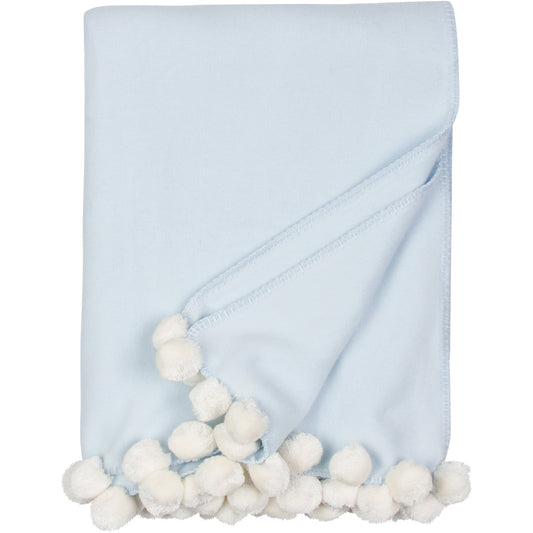 Luxxe Pom Pom-Light Blue/Ivory