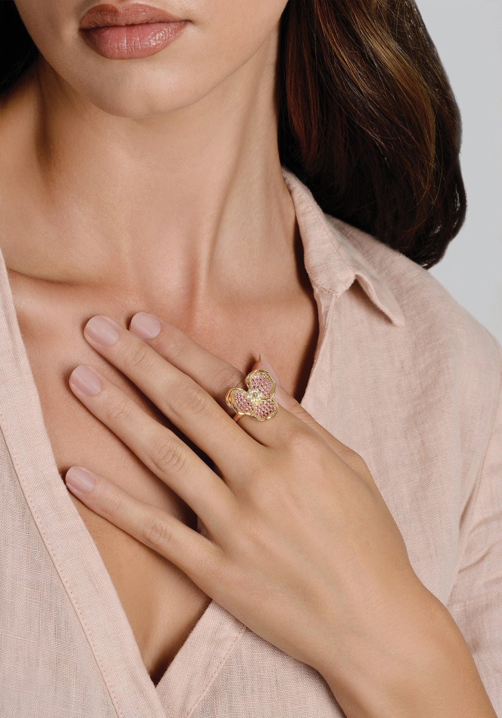 Orchid Pavè Ring