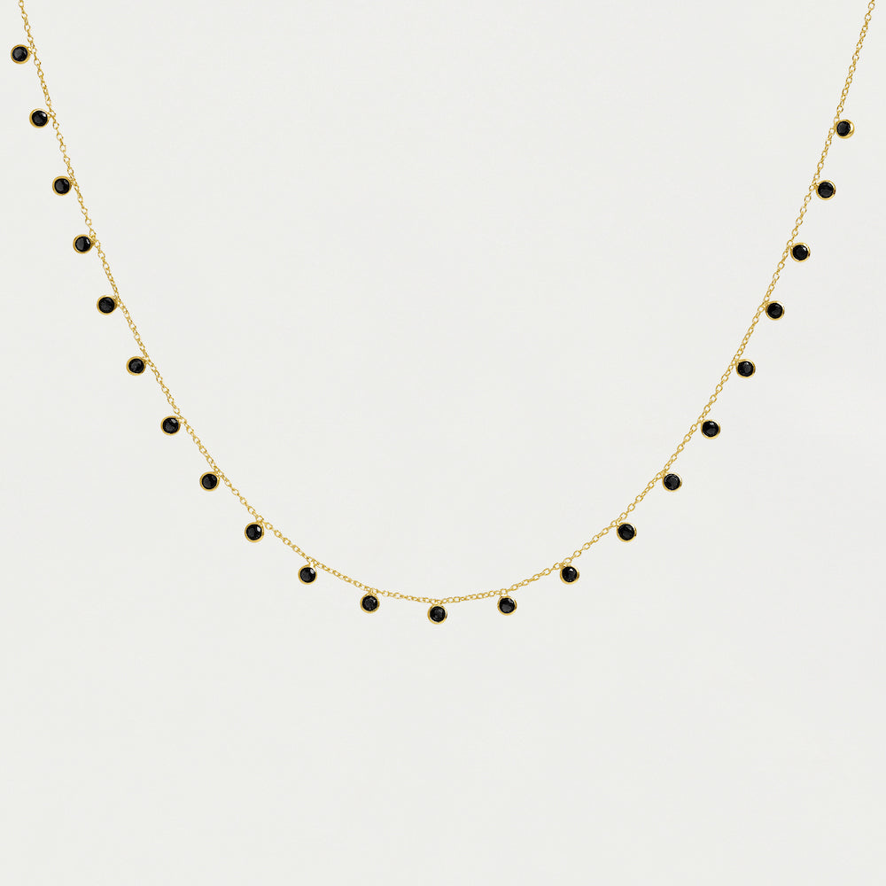 Orsay Charm Necklace - Black Onyx
