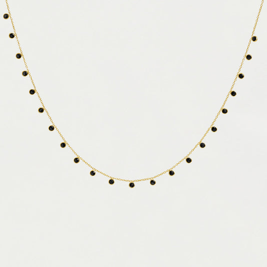 Orsay Charm Necklace - Black Onyx