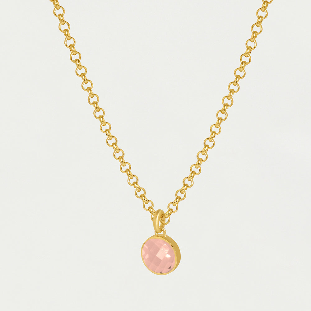 Signature Pendant Necklace - Iridescent Blush