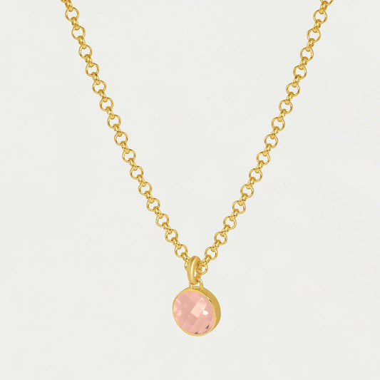 Signature Pendant Necklace - Iridescent Blush