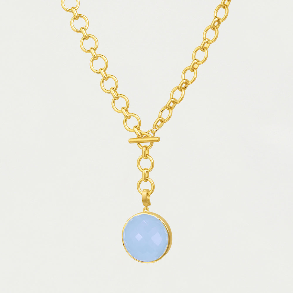 Knockout Collar - Blue Chalcedony