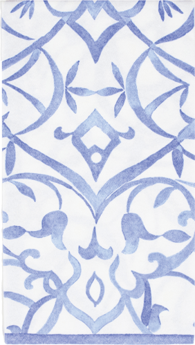 Algarve Ceramic Blue-Paper Linen Napkin Airlaid