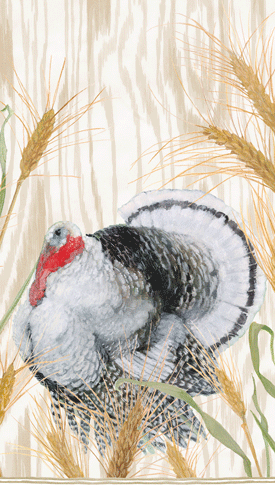 Homestead Turkey Taupe Guest Towel