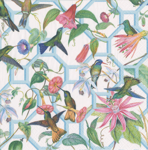 Hummingbird Trellis Napkins