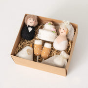 Felt Wedding Ornament Gift Set of 6