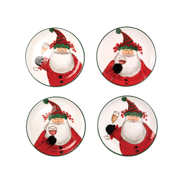 Old St.Nick S/4 Cocktail Plates