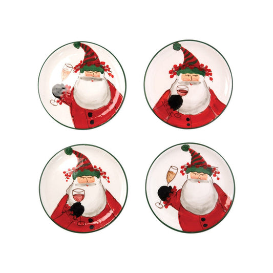 Old St.Nick S/4 Cocktail Plates