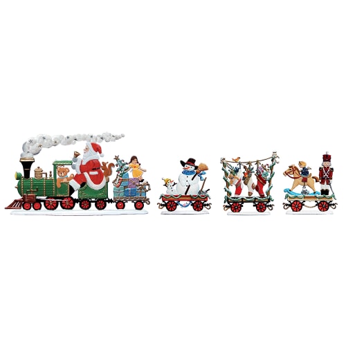 Train Car with Santa's Boot, painted