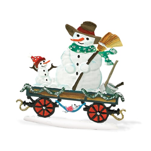Train Car w/Snowmen, painted