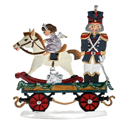Train Car w/Soldier/Toy Horse, Painted