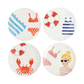 Riviera S/4 Assorted Salad Plates