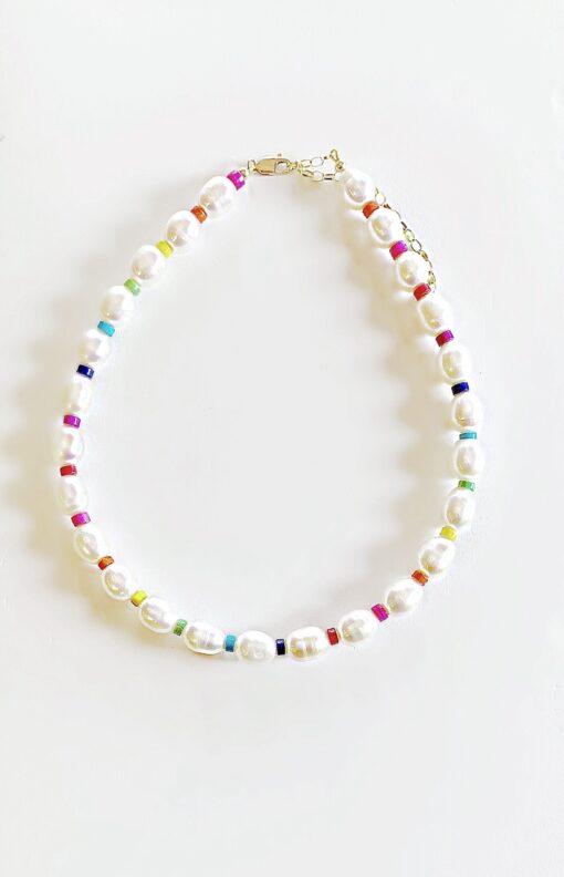 Over the Rainbow Pearl Necklace