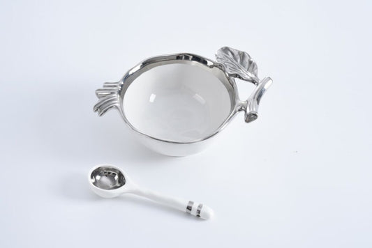 Get Gifty The Silver Pomegranate Set w/spoon