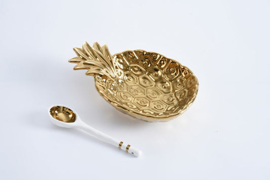 Get Gifty Golden Pineapple w/spoon