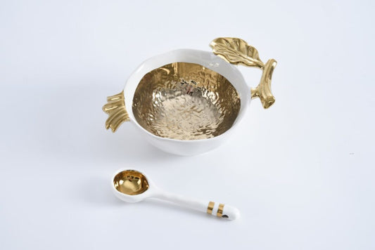 Get Gifty The Gold Pomegranate Set w/spoon