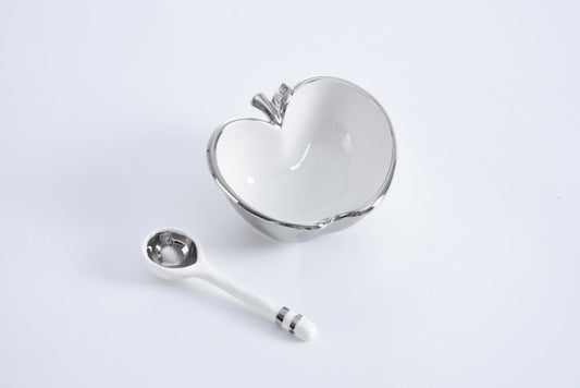 Get Gifty The Apple Set w/Spoon Silver