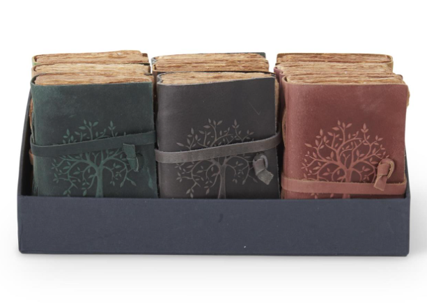 Leather Tree Embossed Handcrafted Deckle Edge Journal