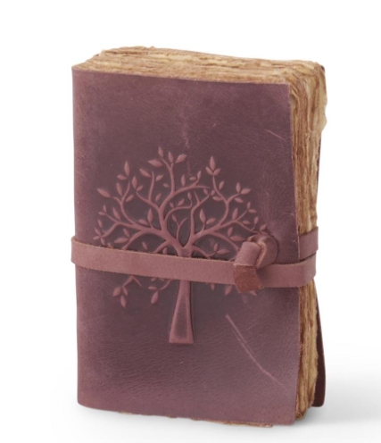 Leather Tree Embossed Handcrafted Deckle Edge Journal