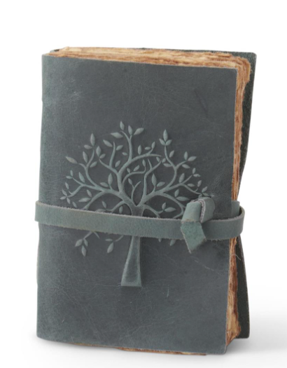 Leather Tree Embossed Handcrafted Deckle Edge Journal